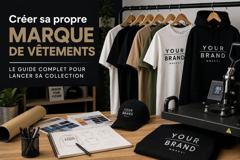 Comment créer sa propre marque de vêtements en 2026 : le guide complet pour lancer une marque textile rentable Maison du flex