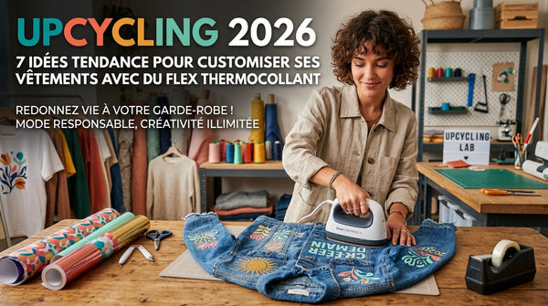 Upcycling 2026 : 7 idées tendance pour customiser ses vêtements avec du flex thermocollant