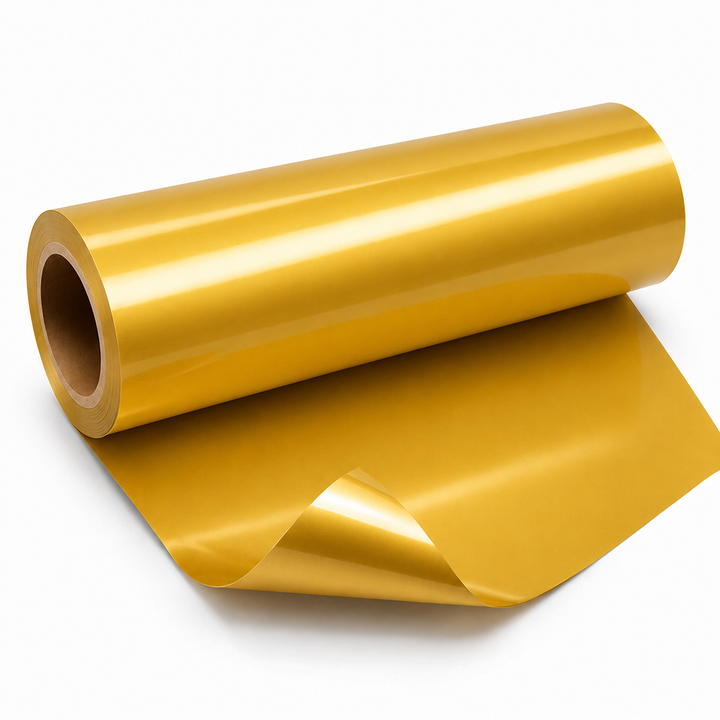 Rouleau de flex 3D thermocollant Puff or avec effet relief pour personnalisation textile Maison du Flex