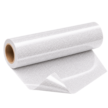 Rouleau de flex thermocollant pailleté blanc pour personnalisation textile Maison du Flex