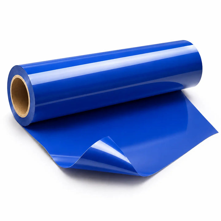 Rouleau de flex thermocollant Premium PU bleu 30 cm pour personnalisation textile Maison du Flex