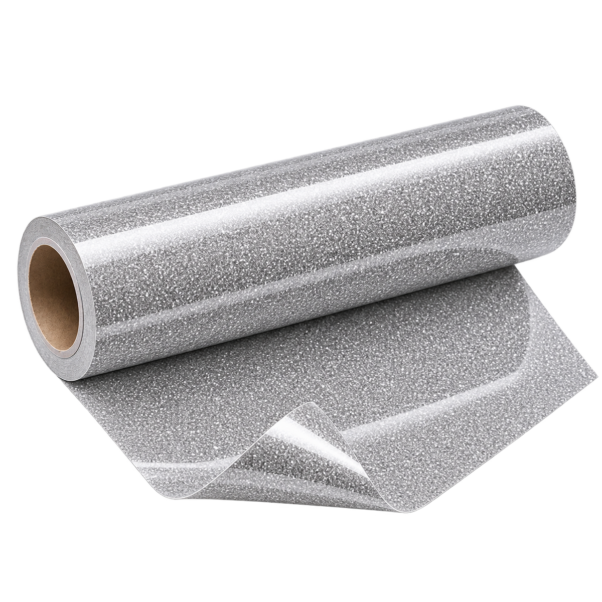 Rouleau de flex thermocollant pailleté argent pour personnalisation textile Maison du Flex