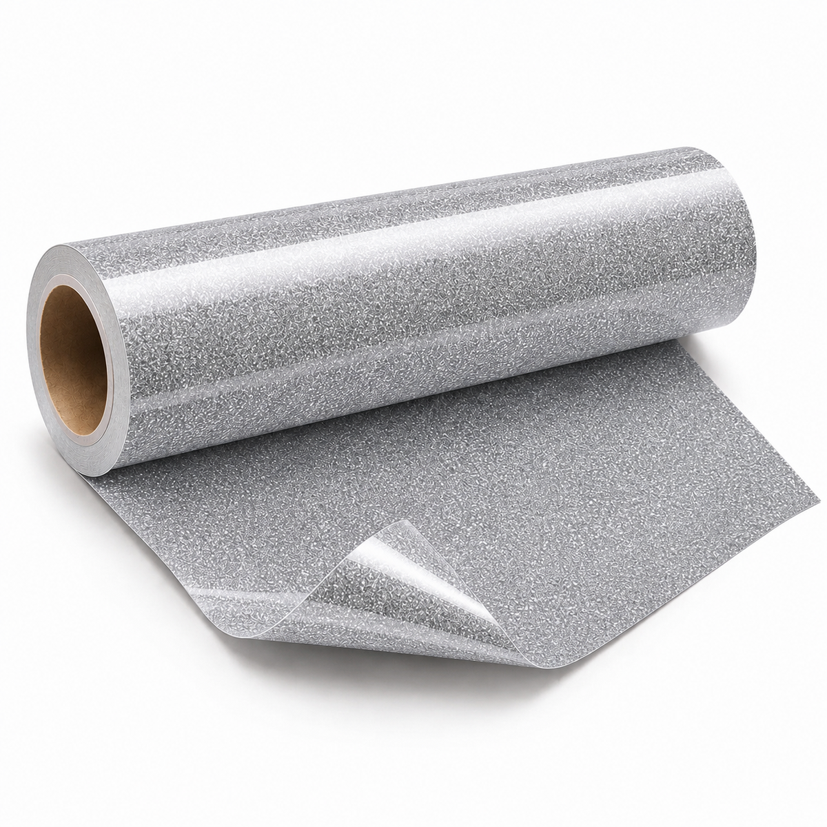 Rouleau de flex thermocollant pailleté argent pour personnalisation textile Maison du Flex