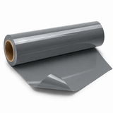 Rouleau de flex thermocollant Premium PU gris 30 cm pour personnalisation textile Maison du Flex